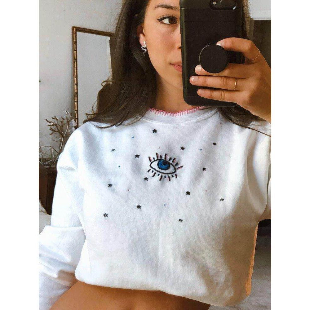 QUARANTIVITIES: SUNDAY FOREVER EMBROIDERED CREWNECK DIY