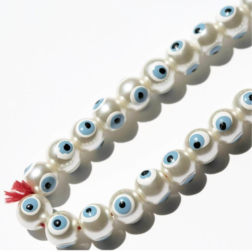 
                      
                        Pearl Evil Eye Choker
                      
                    