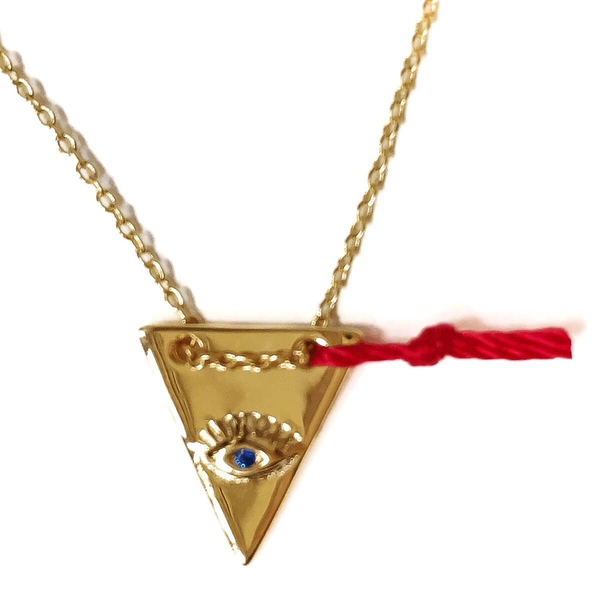 Triangle Evil Eye Necklace