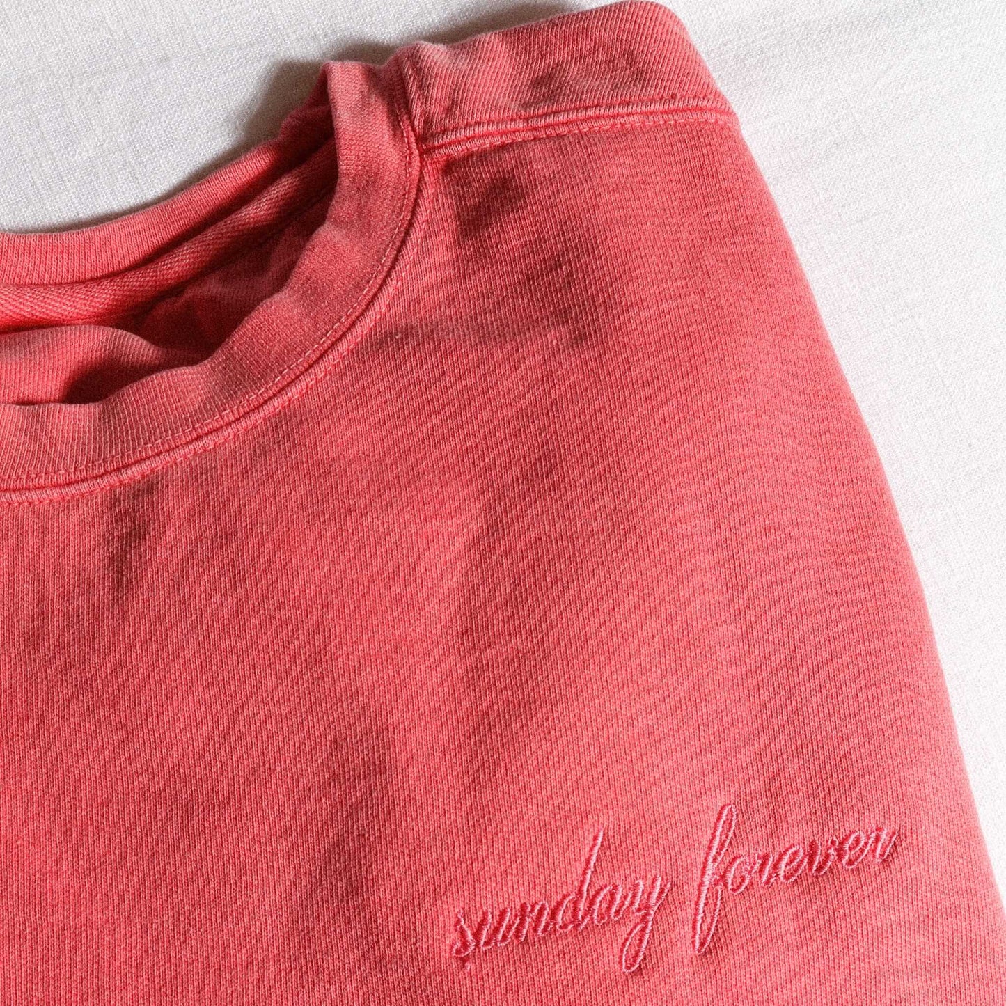 NEW! Sunday Forever Embroidered Crewneck