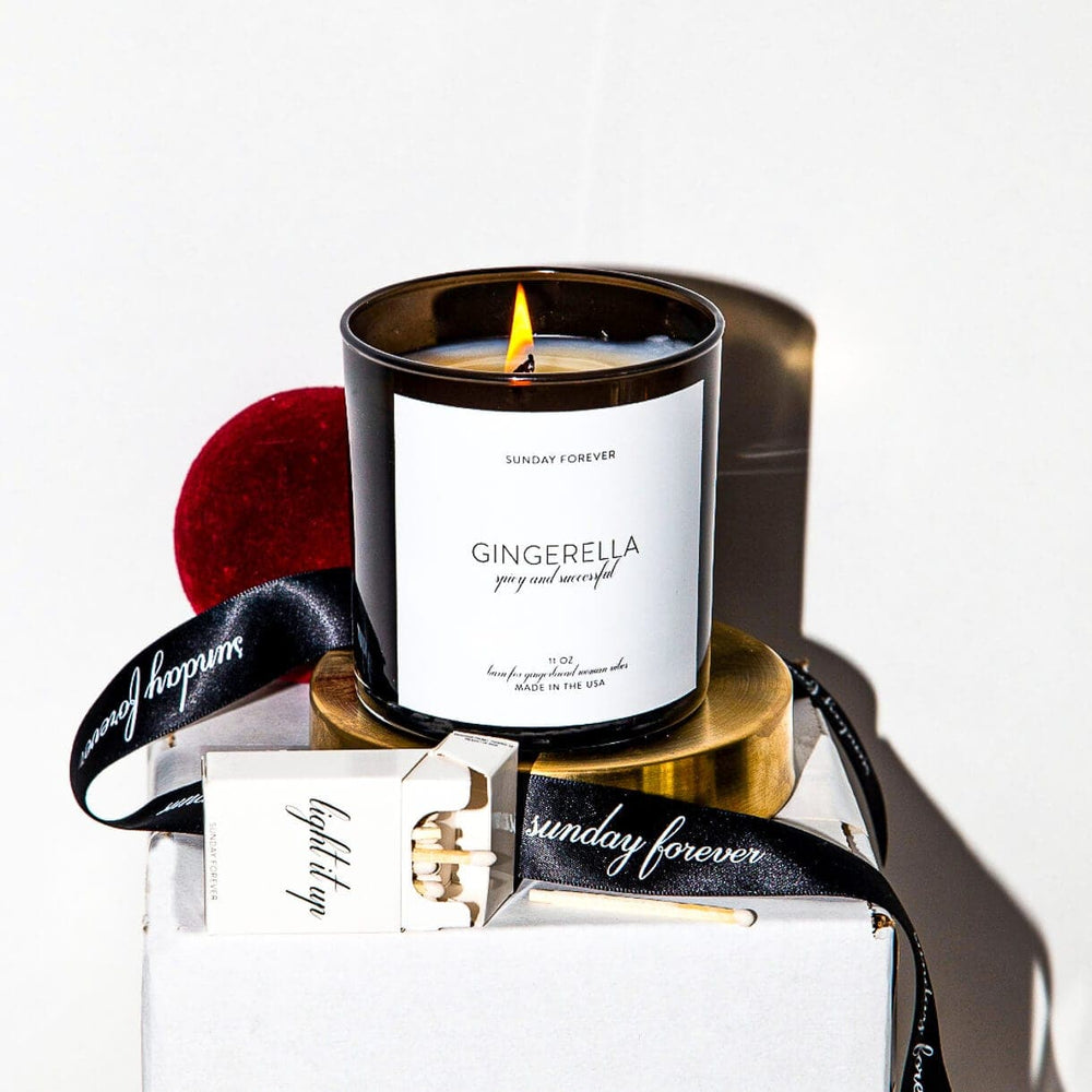 Gingerella Luxury Candle with Sandalwood and Ginger - Sunday Forever