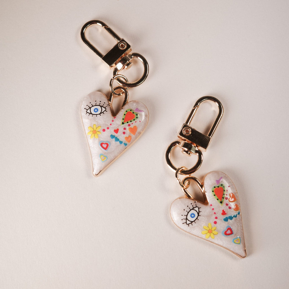 
                  
                    A Little Love: Heart Keychain Bag Charms - Sunday Forever
                  
                