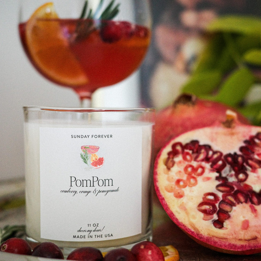 Sunday Forever Limited Edition Holiday Pom Pom Candle