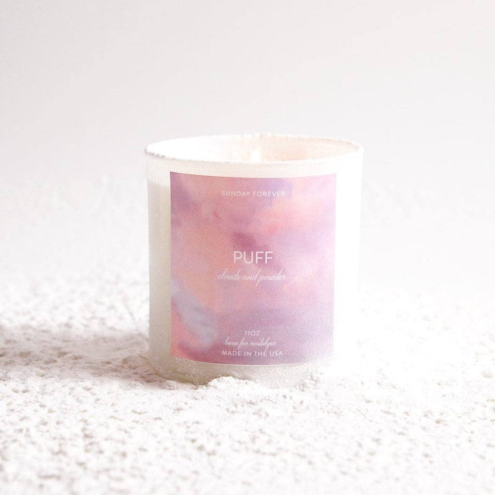 
                      
                        Sunday Forever Candles Puff Luxury Candle with Clouds and PowderPuff Luxury Candle | Clouds & Powder | Sunday ForeverSunday Forever NYC
                      
                    