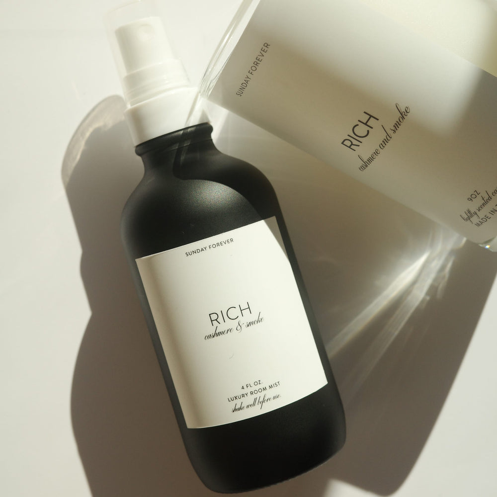 
                      
                        Rich with Cashmere and Smoke Luxury Scented Room Mist
                      
                    