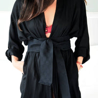 The Classic Black Cooper Robe - Sunday Forever