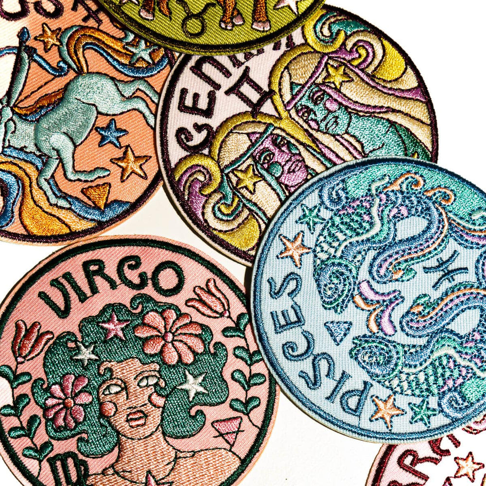 
                  
                    NEW! Embroidered Zodiac Patches - Sunday Forever
                  
                